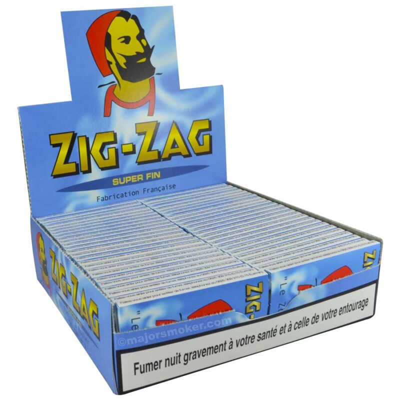feuille a rouler zig zag 602 bis bleu pas cher, feuille courte,feuille à rouler regular, zig zag , le zouave, feuille à rouler Zig Zag bleu