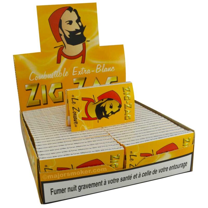 feuille à rouler zigzag, papier à rouler zigzag, papier à cigarette zigzag, papier zigzag, feuille zigzag, feuille à cigarette zigzag, feuille zigzag le zouave jaune, feuille à rouler zigzag jaune , papier à rouler le zouave , feuille à rouler le zouave