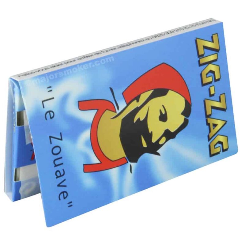 feuille a rouler zig zag 602 bis bleu pas cher, feuille courte,feuille à rouler regular, zig zag , le zouave, feuille à rouler Zig Zag bleu