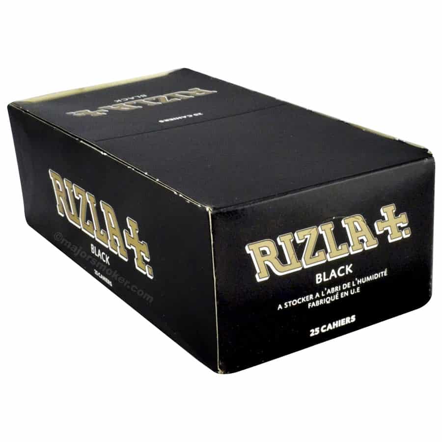 Feuilles à Rouler Rizla Black Slim Combi Pack - Feuille Longue avec carton  - Ofumeur