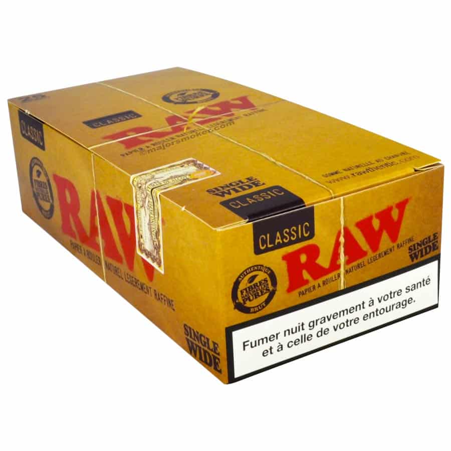 Papier à rouler cigarette Raw Classic Single Wide pas cher