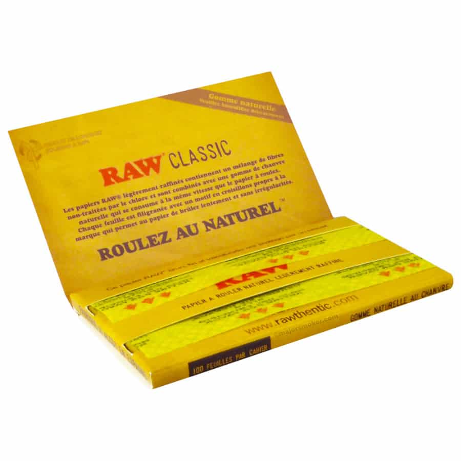 Acheter RAW feuille naturelle non blanchi, Feuilles grand format