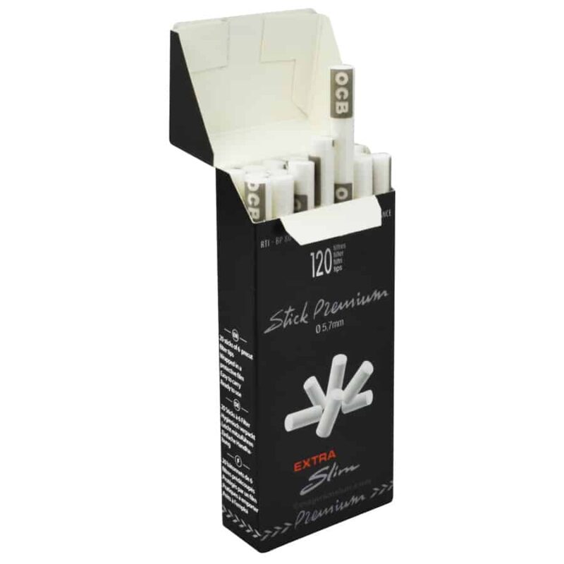 Filtres, Filtres OCB, filtre stick, filtre à cigarette, filtres à rouler, paquet de cigarettes, filtre cigarette, anti-nicotine, filtres en mousse