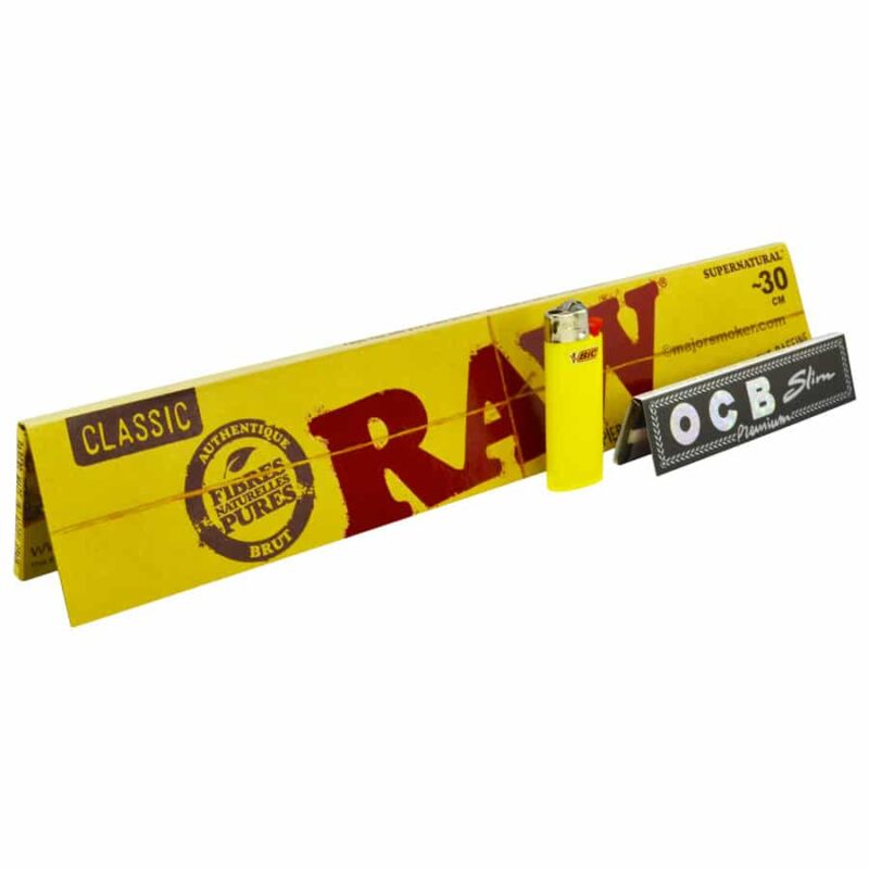 feuille a rouler geante, feuille raw 30 cm, feuille a rouler xxl, feuille raw prix, raw huge super natural, slim 30 cm, raw slim supernatural
