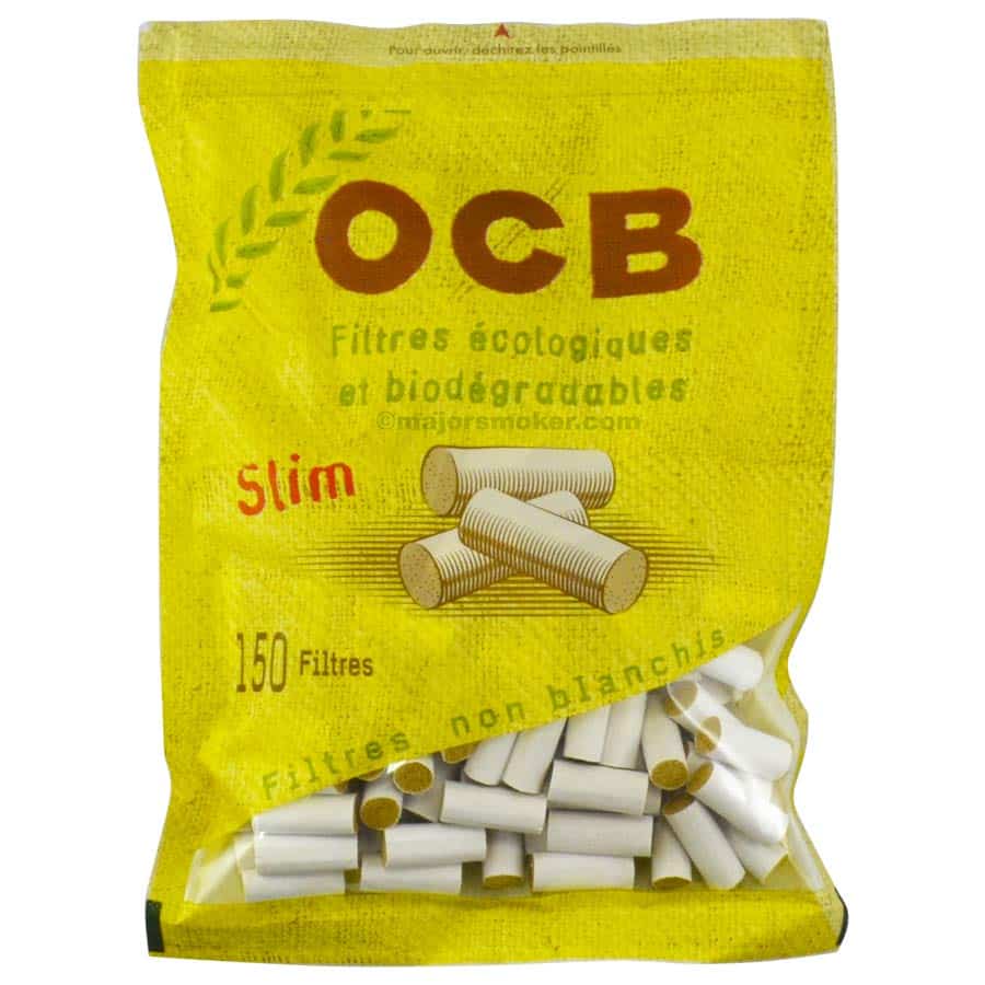 Lot de 1 5 10 20 paquets sachets de filtres mousse OCB Slim Blanc