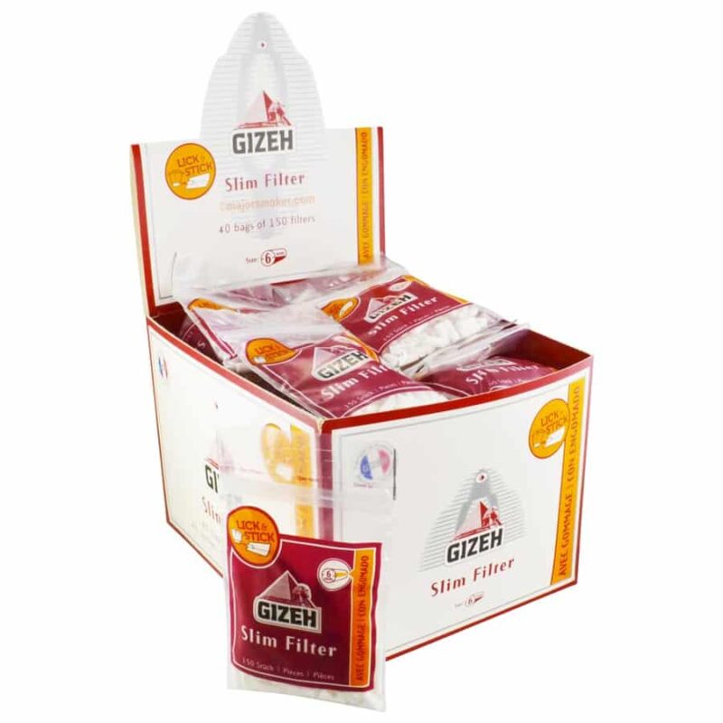 filtre gizeh slim pas cher, filtres 6mm gizeh, filtres gizeh en gros, filtre à cigarette, filtre slim, filtre GIZEH