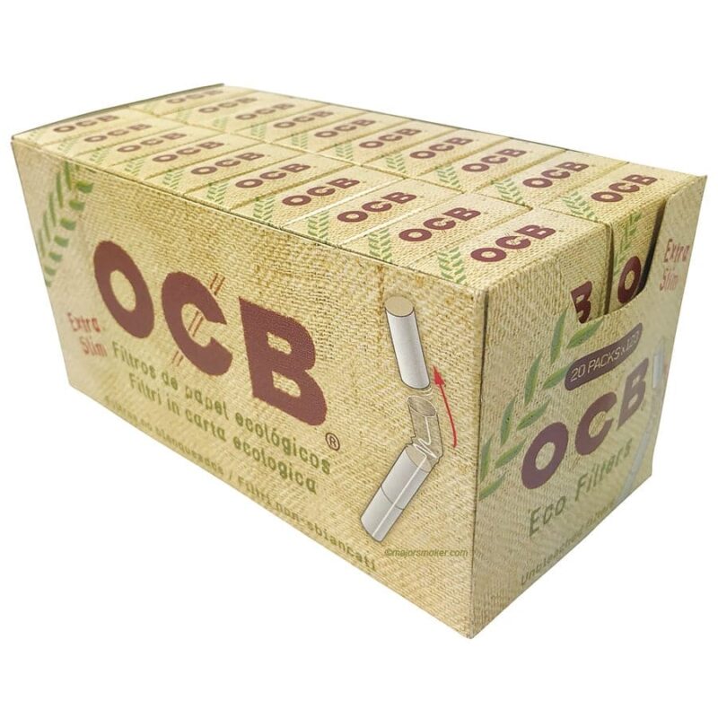 Filtre BIO OCB, OCB, rouleurs de cigarette, Filtre ultra slim biodégradable, filtres biodégradables, filtre en acétate, filtre OCB pas cher