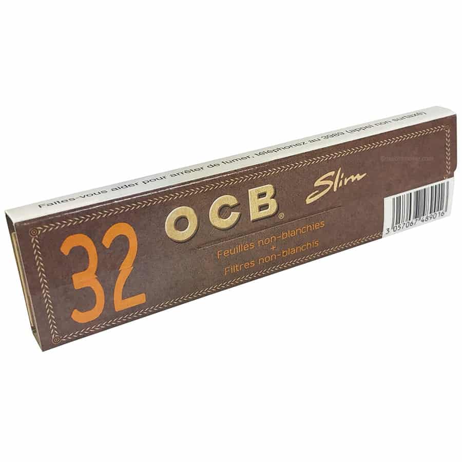 OCB Slim long non-blanchies avec carton : découvrez les OCB Slim long