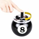 Cendrier boule billard, cendrier anti fumée de cigarette, anti odeur, sans fumé, odeur de cigarette, cendrier pas cher, odeur de tabac, cendrier aspire fumé, cendrier poussoir, cendrier vintage, cendrier poussoir boule billard