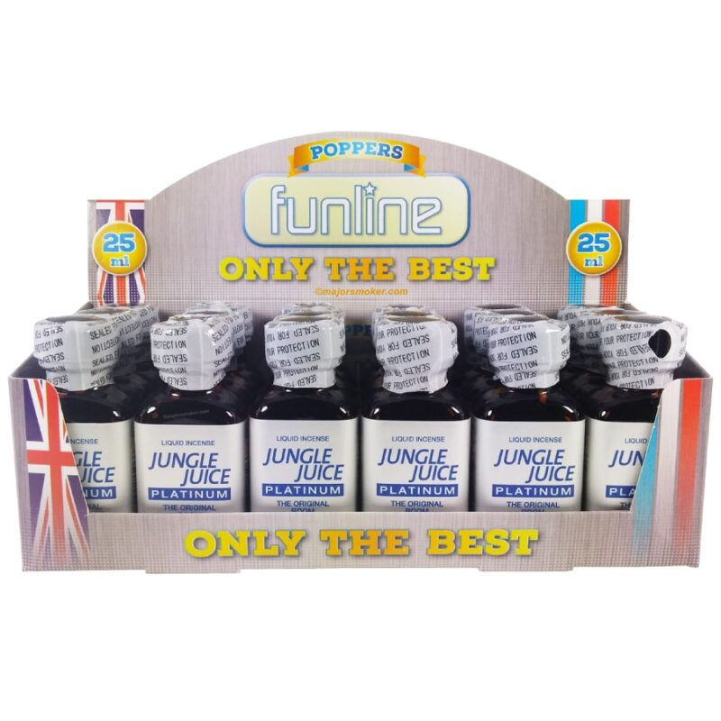 Poppers Jungle Juice Platinium, display poppers Jungle Juice Platinium, boite de poppers, Poppers Jungle Juice Platinium pas cher, poppers stimulant, aphrodisiaque, Poppers petit prix