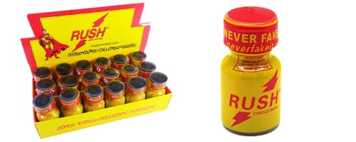 Poppers Rush, Poppers Rush Original, display poppers Rush, boite de poppers, Poppers Rush pas cher, poppers stimulant, aphrodisiaque, Poppers petit prix