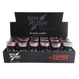 poppers super rush black label, super rush black label 10 ml, poppers super rush, black label poppers, prix poppers, effets poppers, vasodilater