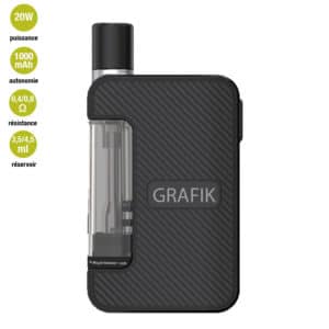 Cigarette electronique Grafik Nhoss black, Grafik Nhoss Pod Mod, Grafik Black POd Mod, ecigarette pod mod grafik