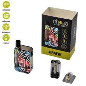 Pack grapfik nhoss, pack cigarette electronique grafik, grafik pod mod