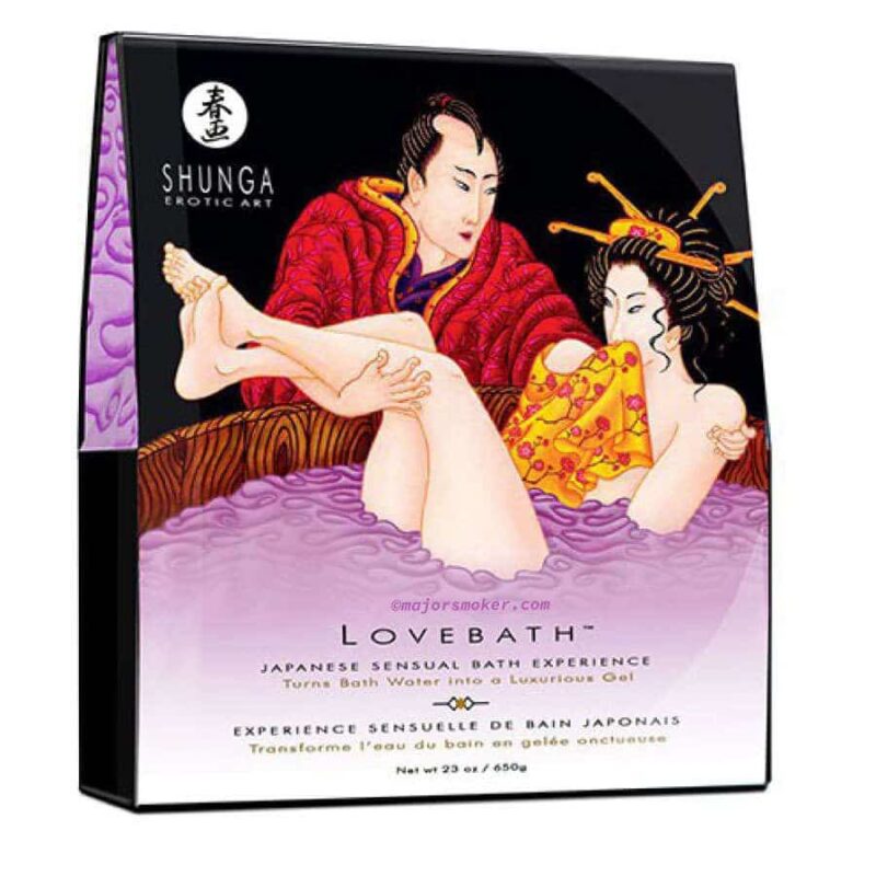shunga, sel de bain, sel de bain maison, lovebath, lovebath lotus, love bath, gel de bain, gelée de bain, bain japonais, cristaux de bain, kit sel de bain