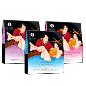 shunga, sel de bain, sel de bain maison, lovebath, love bath, gel de bain, gelée de bain, bain japonais, cristaux de bain, kit sel de bain