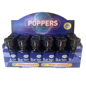 Display poppers Blue Boy, Boite 18 flacons poppers Blue boy 24ml, Blue boy poppers, poppers Blueboy, achat poppers, poppers prix, poppers pas cher, effet du poppers, poppers achat