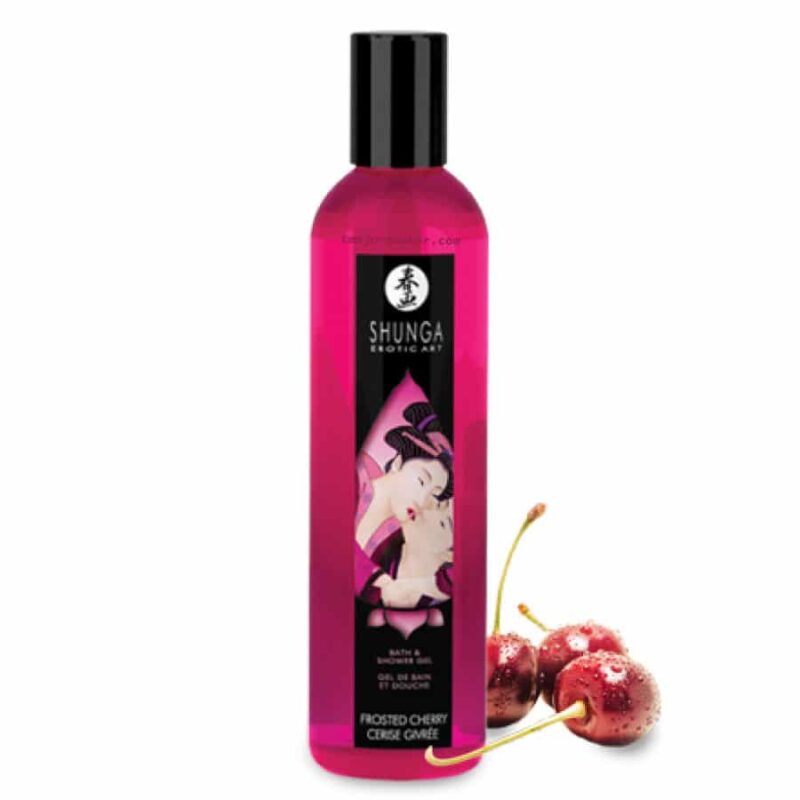 SHUNGA-Gel-de-Bain-Moussant-Comestible-Cerise-MajorSmoker.com shunga, gel moussant, gel bain moussant shunga cerise, gel bain moussant, gel bain comestible, gel douche, bain moussant