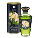 huille massage thé vert menthe shunga, huile massage comestible, huile massage chauffant, huile massage pas cher, massage chauffant, huile de massage, huile massage aphrodisiaque, shunga, huile de massage shunga