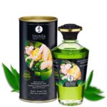 huille massage thé vert menthe shunga, huile massage comestible, huile massage chauffant, huile massage pas cher, massage chauffant, huile de massage, huile massage aphrodisiaque, shunga, huile de massage shunga