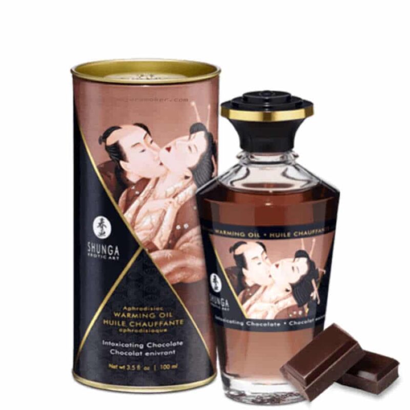SHUNGA-Huile-de-massage-Chauffante-comestible-pas-cher-CHOCOLAT-Enivrant-MajorSmoker.com huille massage chocolat shunga, huile massage comestible, huile massage chauffant, huile massage pas cher, massage chauffant, huile de massage, huile massage aphrodisiaque, shunga, huile de massage shunga
