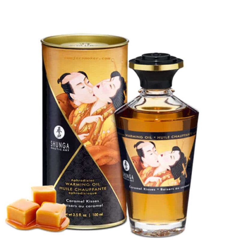 huille massage caramel shunga, huile massage comestible, huile massage chauffant, huile massage pas cher, massage chauffant, huile de massage, huile massage aphrodisiaque, shunga, huile de massage shunga