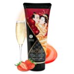 creme de massage, creme massage comestible Vin Pétillant Fraise, crème massage shunga, massage, creme massage pas cher, huile de massage, shunga, crème massage comestible shunga