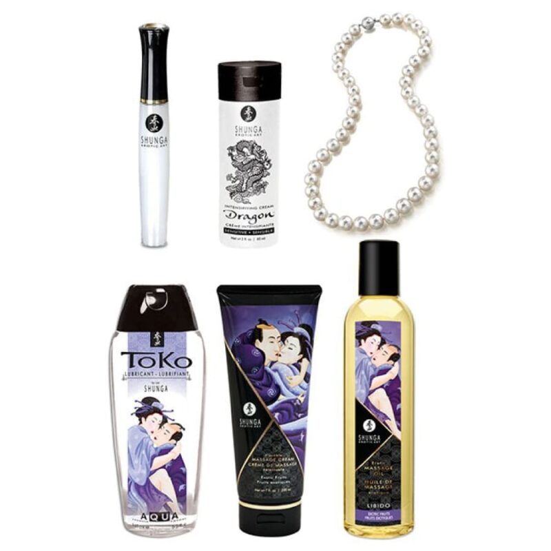 shunga massage, massage shunga, huile de massage, massage couple, massage plaisir, massage couple, coffret cadeau