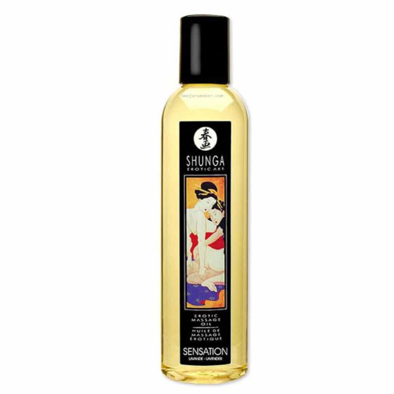 huille massage Lavande shunga, shunga Sensation Lavande huile massage, huile massage pas cher, massage chauffant, huile de massage, huile massage aphrodisiaque, shunga, huile de massage shunga