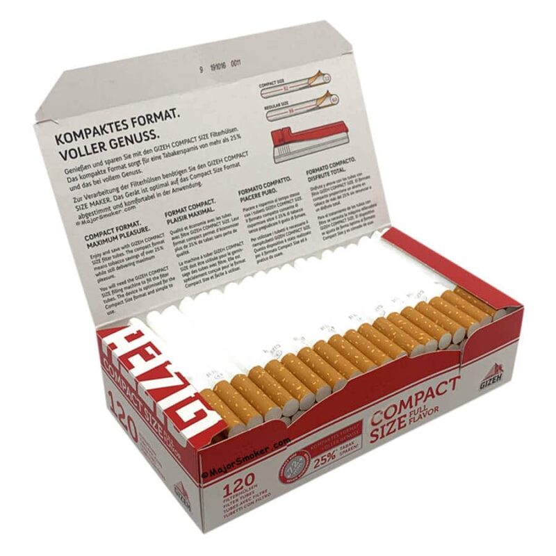 tube gizeh compact, tubeuse cigarette gizeh compact size, tube à cigarette gizeh, prix tube cigarette gizeh, compact size tube gizeh