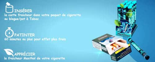 Univers tabac :: Articles fumeurs :: Carte fraîcheur Cherry - Infusion  fraicheur Mentholée cigarette - Frizc flavor