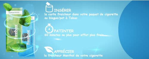 Carte Fraicheur Mentholée FireBox Flavour | Carte Menthol Tabac x1