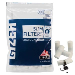 gizeh active filter 6mm, filtre gizeh, active filter, filtre gizeh charbon actif, gizeh slim charbon, filtre à cigarette pas cher, sachet de filtre, gizeh filtre, filtre en mousse pas cher, filtre charbon gizeh pas cher