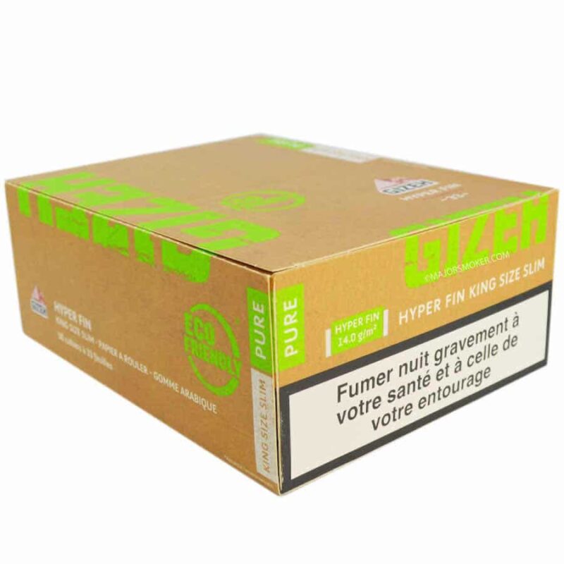 gizeh slim, feuille à rouler king size, gizeh pure slim, boite de carnet de feuille à rouler, carnet de papier à cigarette, gizeh pure, feuille slim hyper fin, buraliste en ligne, feuille pas cher, feuille gizeh pas cher
