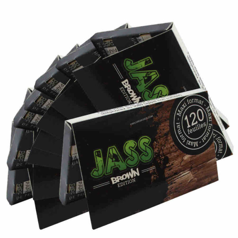 jass brown regular, grossiste feuille a rouler, feuille a rouler pas cher, lot carnet feuille a rouler, carnet jass brown, jass paper, papier à cigarette, feuille a rouler regular, papier à rouler jass brown regular, carnet de feuille jass