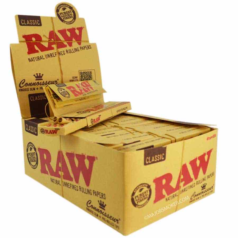 Filtres Pré-roulés carton Slim x21 - Raw