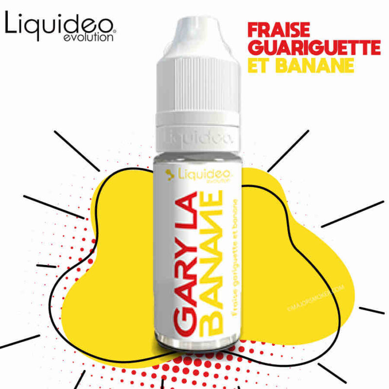 e-liquide gary la banane, e-liquide français, e-liquide fraise banane, e-liquide garyguette, e-liquide banane pas cher, e-liquide banane, gary la banane liquideo, e-liquide liquideo pas cher, arôme fraise e-liqude, e-liquide fruité pas cher