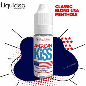 e-liquide classic blond menthol, e-liquide mentholé, liquide tabac blond, e-liquide american kiss, e-liquide tabac menthol, e liquide classic blond mentholé, e liquide menthe tabac, liquide pour e-cigarette pas cher, e-liquide pas cher, american kiss liquideo