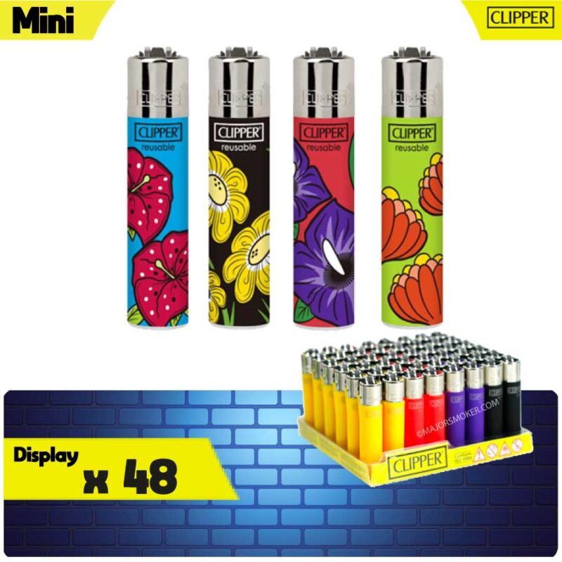clipper-mini-flowers-display-x48-majorsmoker.com marque clipper briquet, briquet clipper prix, briquet clipper pas cher, briquet original, briquet jetable, pierre a briquet, briquet à pierre, briquet à pierre rechargeable, lot de briquet, briquet pas cher