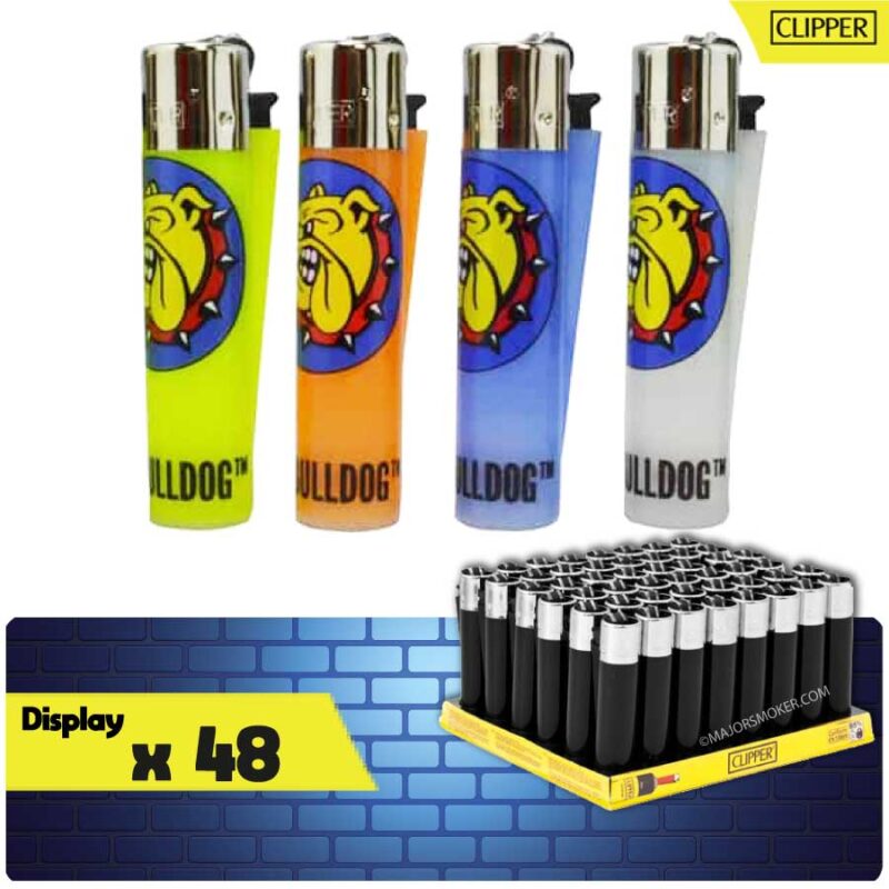 briquet-clipper-bulldog-amsterdam-display-majorsmoker.com clipper briquet, briquet pas cher, lot de briquets, clipper bulldog, clipper bulldog amsterdam