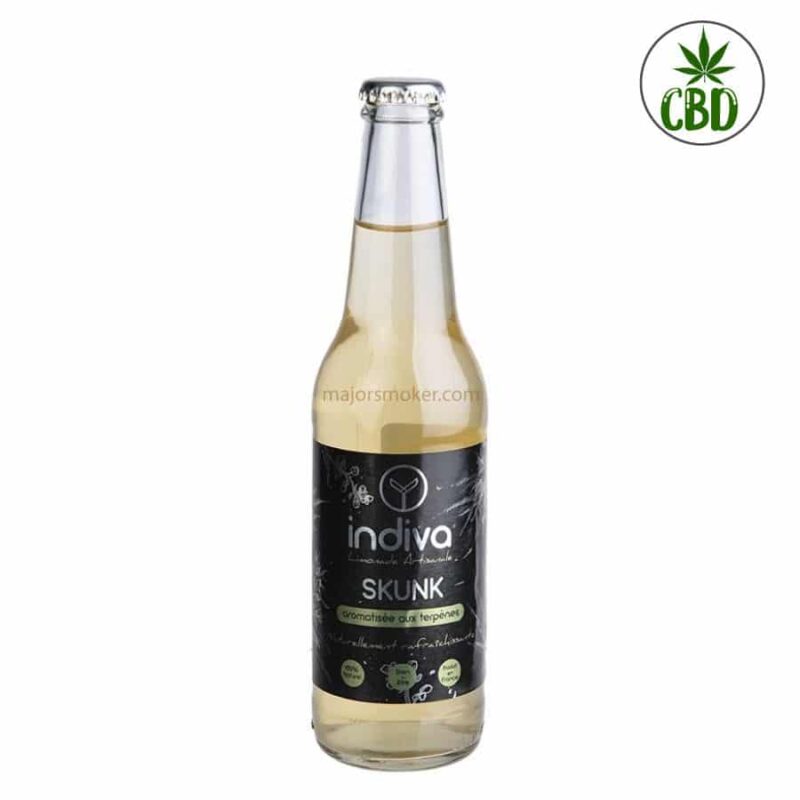 Boisson-CBD-Limonade-Terpenes-Indivia-Skunk-33cl-MajorSmoker.com boisson cbd limonade terpènes indivia skunk, boisson cbd, boisson au cbd, cbd France, cbd suisse, cbd, huile de cbd poure extraxt, cbd paris, huile cbd, cbd oil, e liquide cbd, effet cbd, cristaux cbd, achat cbd, tisane cbd