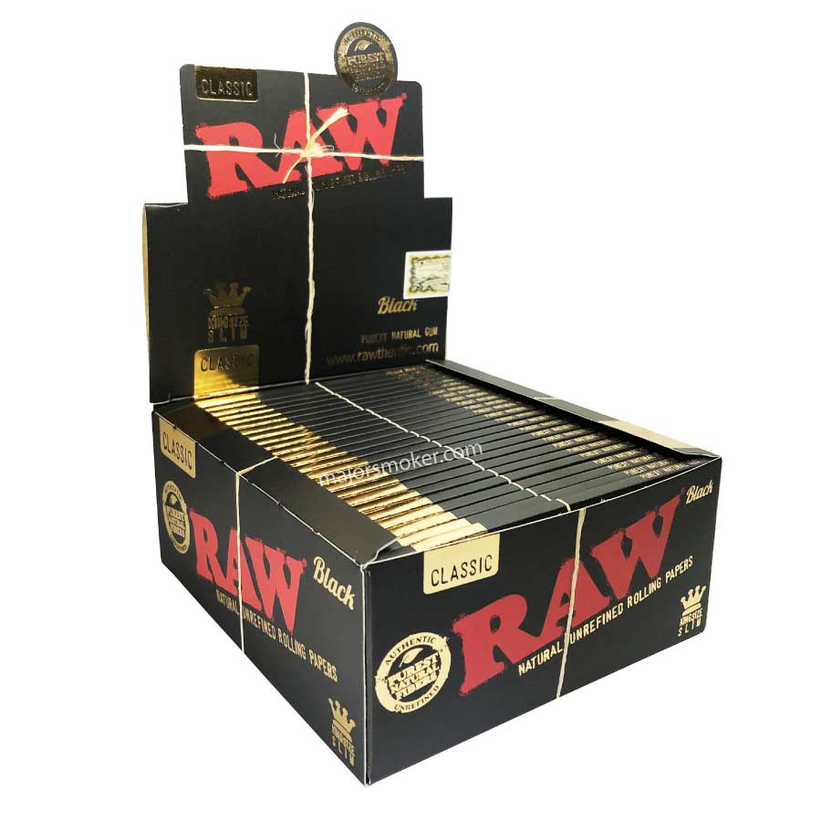 Feuilles à rouler Raw Black - Format King Size