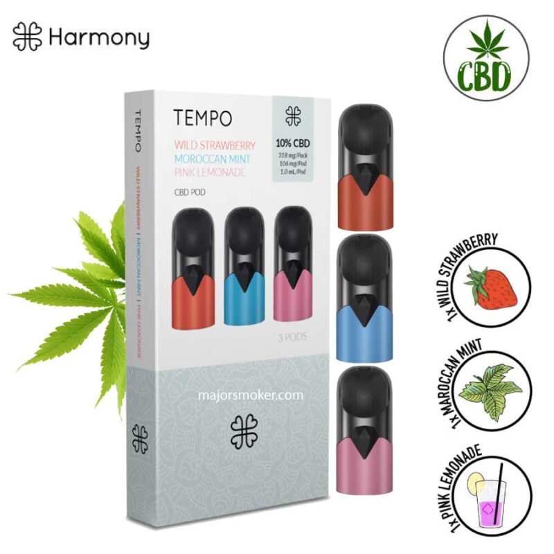 tempo original harmony, pod, acheter cbd, liquide cbd, pod cbd, harmony, harmony cbd, cbd harmony, eliquid harmony cbd terpènes, harmony liquid cbd