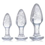 Lot de 3 plugs Scintilly Transparent,
