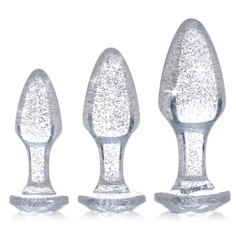 plug-anal-scintilly-booty-spark-majorsmoker Lot de 3 plugs Scintilly Transparent,