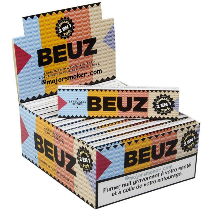 feuille beuz slim et tips avis, cigarette, Beuz, tabac, filtre tips, feuille beuz slim et tips, feuille beuz slim, feuille beuz, boite feuille beuz