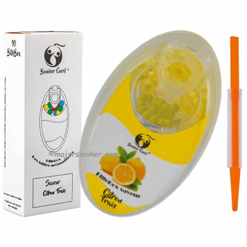 bille fraicheur, bomber card, cigarette bille, applicateur bille cigarette, menthol capsule, citron bille fraicheur, bille menthol pour cigarette