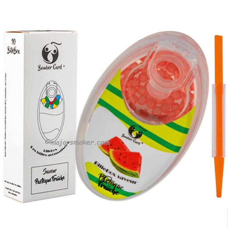 bille fraicheur, bomber card, cigarette bille, applicateur bille cigarette, menthol capsule, pastèque bille fraicheur, bille menthol pour cigarette
