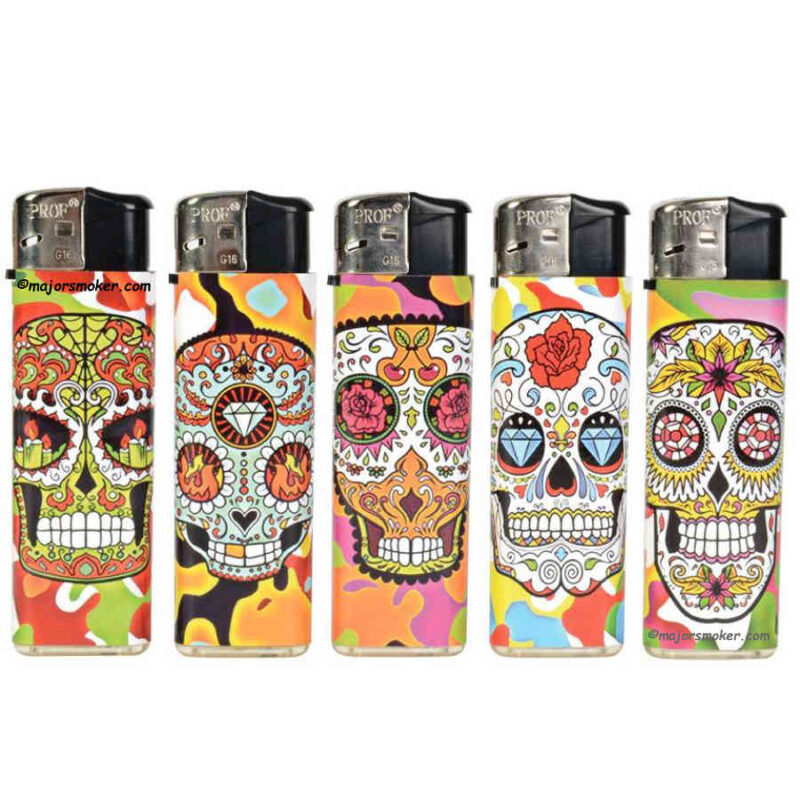 briquet-electronique-skull-calavera-x5 briquet skull, briquet piezo skull, briquet electronique, briquet electronique skull