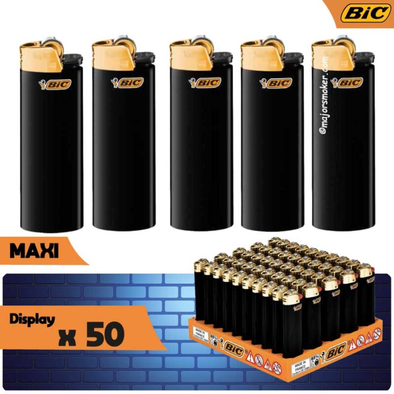 briquet maxi bic noir, bic maxi black, maxi bic noir, briquet bic decor